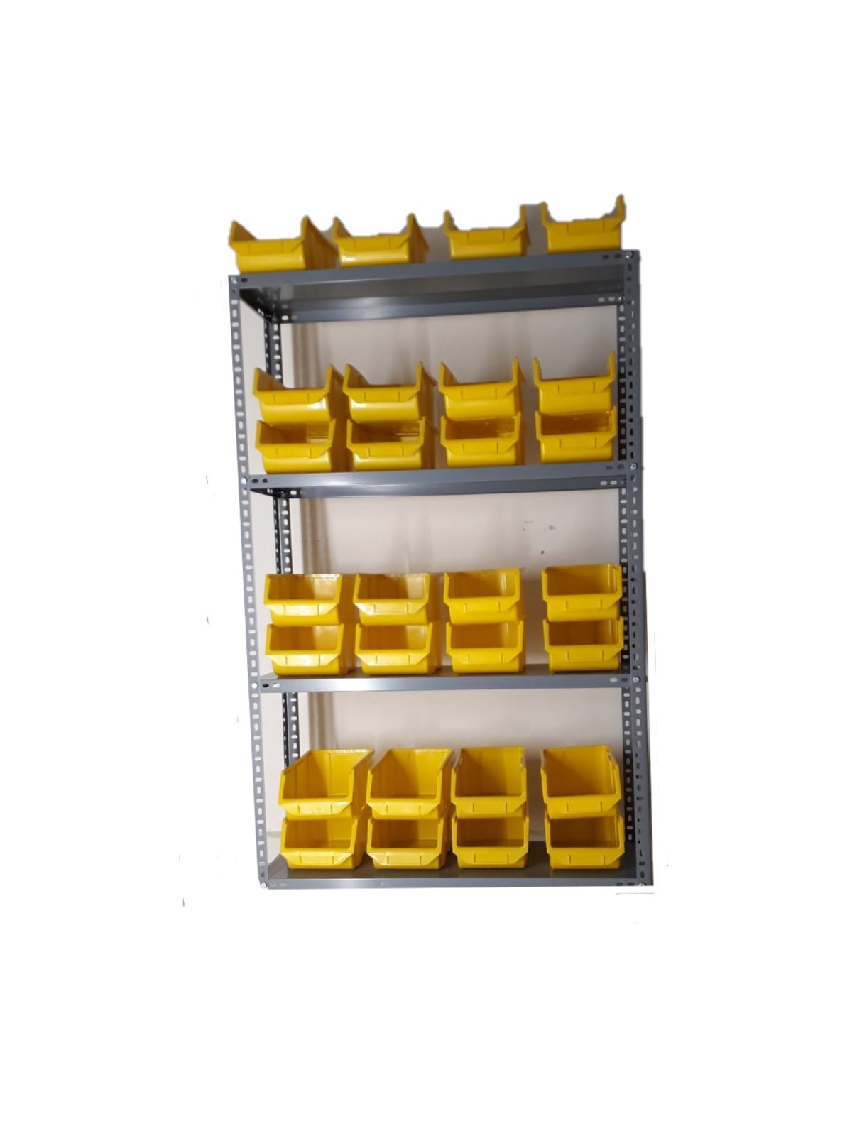 celik-raf-3193150-4-katli-28li-sari-av-b4087-.jpg ÇELİK RAF (31*93*150) 4 KATLI 28'Lİ SARI AVADANLIK SETİ SARI - Görsel 1