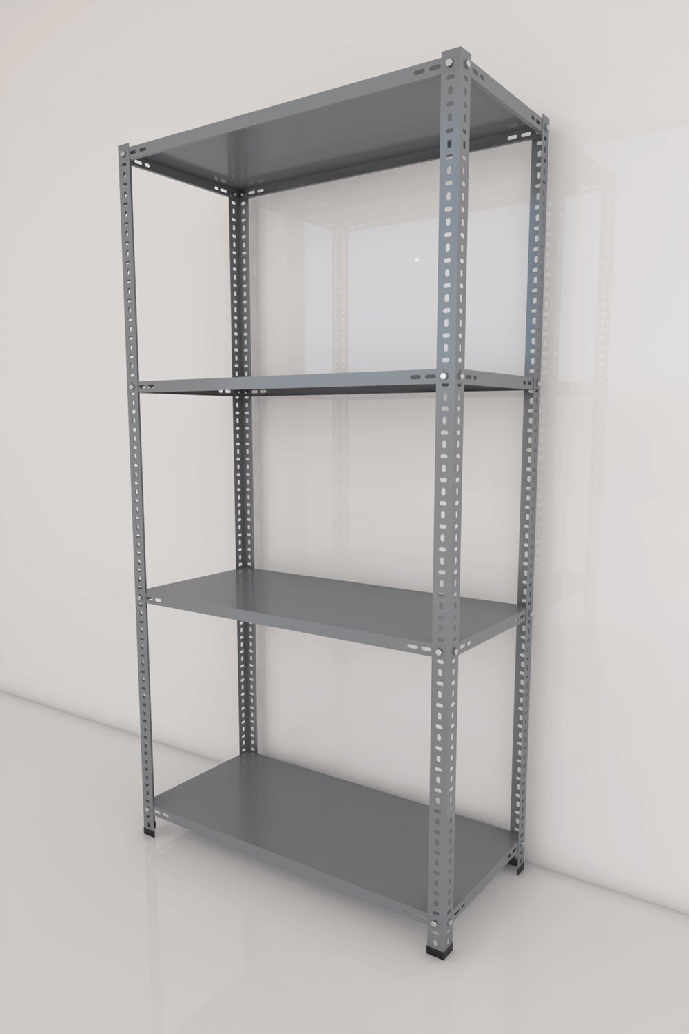 celik-raf-5975200-4-katli-472d.jpg ÇELİK RAF ARŞİV RAFI KİLER RAFI (59*75*200) 4 KATLI - Görsel 1