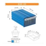 SEMBOL PLASTİK ÇEKMECELİ KUTU 120 (5 ADET) - Görsel 3
