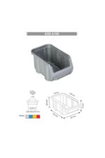 SEMBOL PLASTİK AVADANLIK A 100 GRİ 1 KOLİ (40 ADET) - Görsel 3