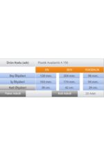 SEMBOL PLASTİK AVADANLIK A 150 SARI (20 ADET) - Görsel 3